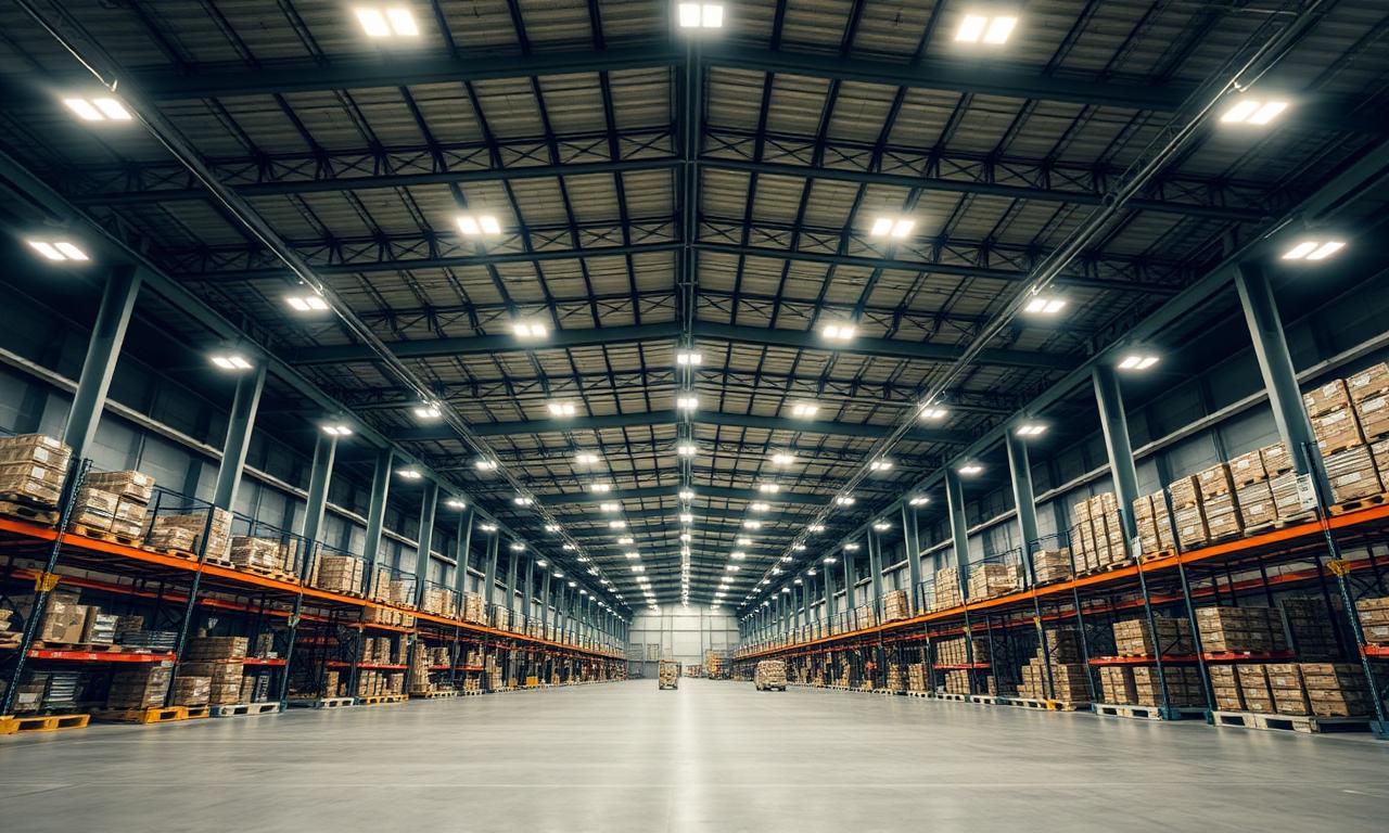 120,000 sq ft warehouse reduced lighting costs by 62%