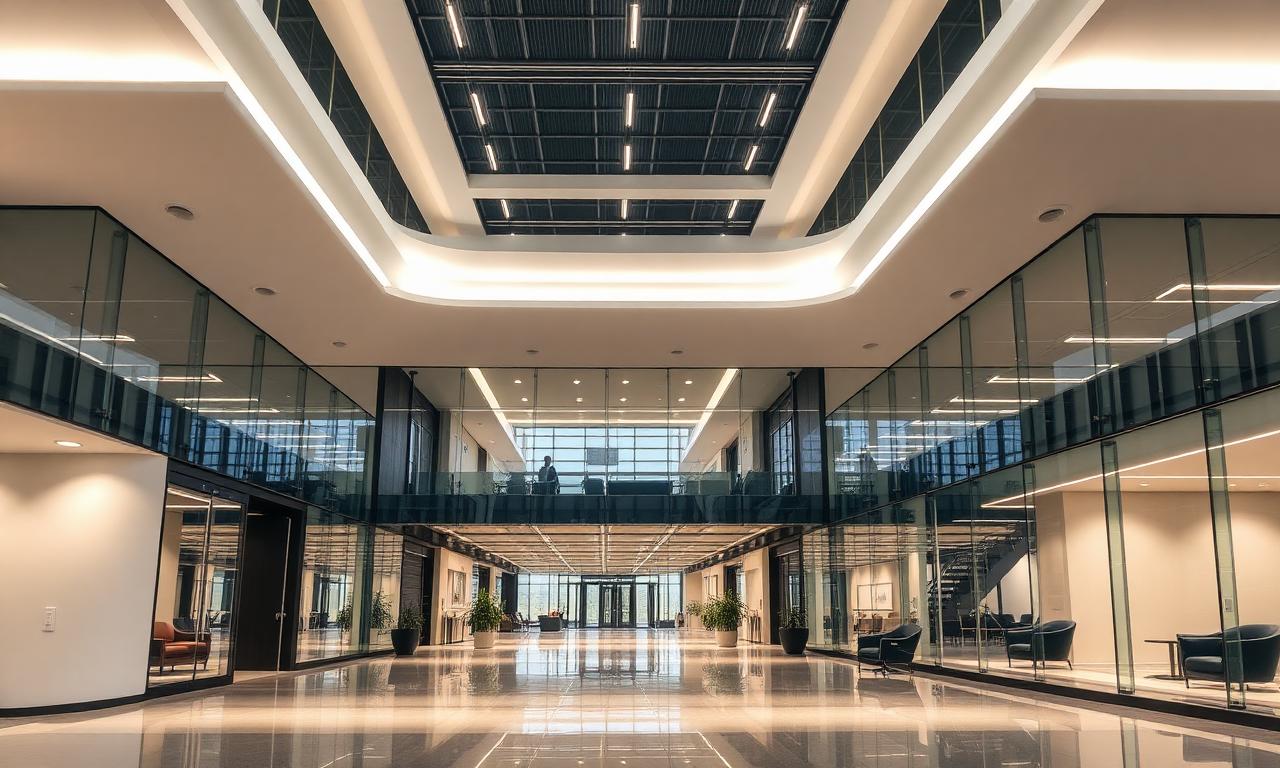 Multi-tenant office cut lighting + HVAC load by 41%